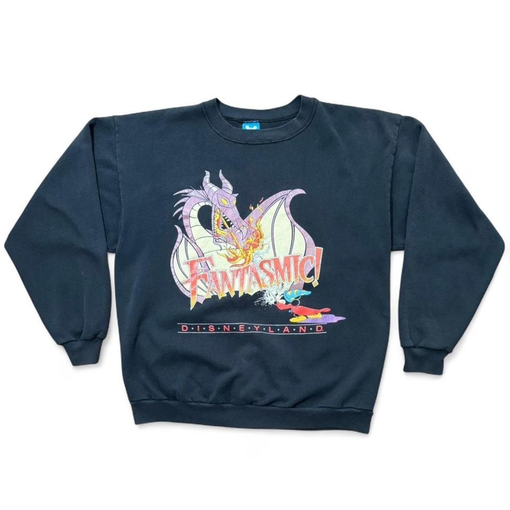 Rare Vintage 1990s Disneyland Fantasmic Mickey Mouse Crewneck Sweater